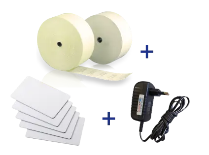Bobina para Relógio de Ponto + Cartão RFID + Fonte Biométrica